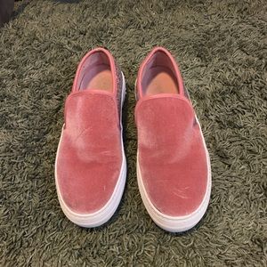 Glitter slip on shoes